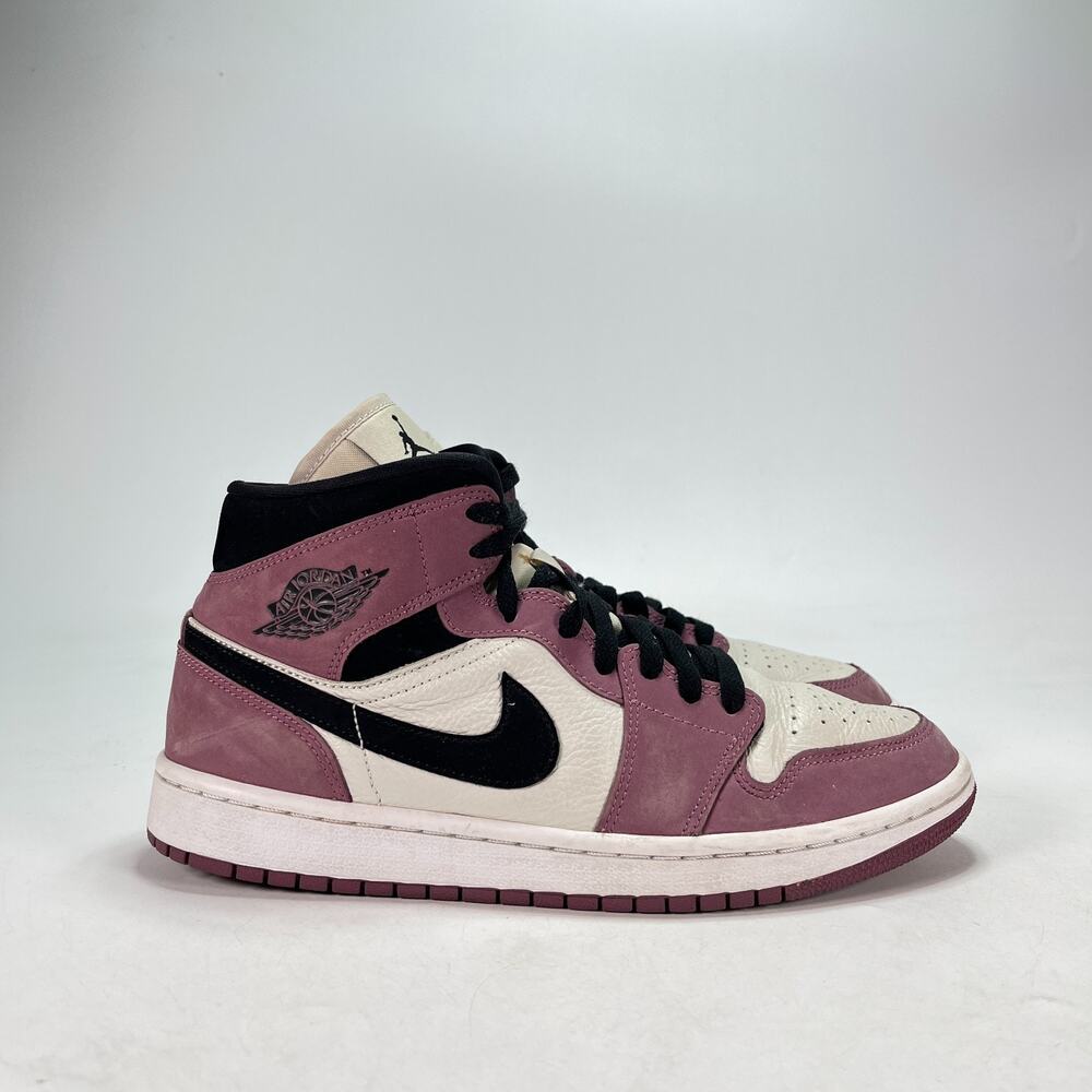 Nike Air Jordan 1 Mid SE Berry Pink Lifestyle Sneakers DC7267-500 Women's Sz 9.5